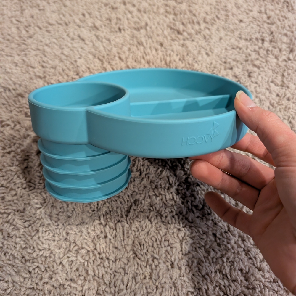 Blue Silicone Suction Plate